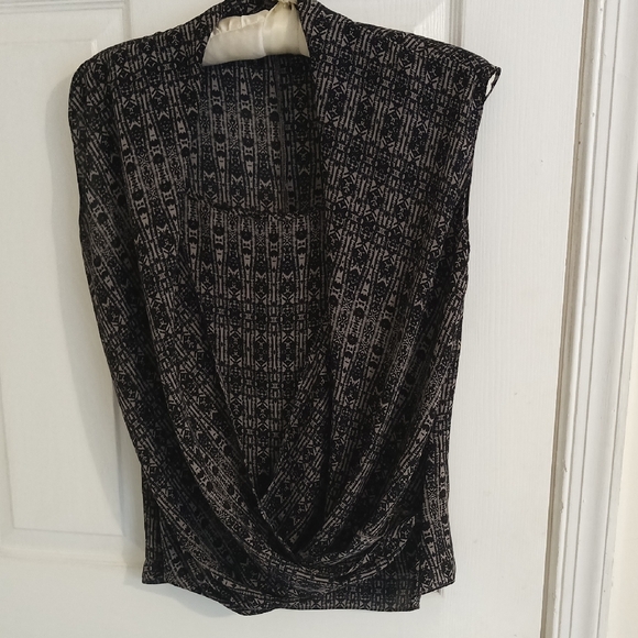 New York & Company Tops - New York & Company Black Tribal Patterned Blouse. XS